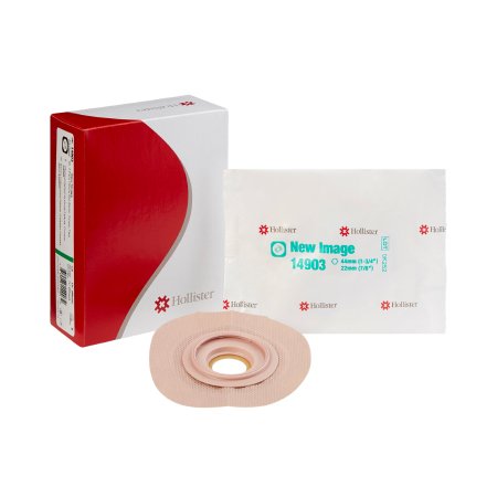 Ostomy Barrier FlexTend™ Precut, Extended Wear Adhesive Tape 44 mm Flange Green Code System Hydrocolloid 7/8 Inch Opening