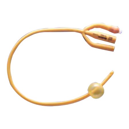 Foley Catheter Rusch Gold® 3-Way Standard Tip 30 cc Balloon 20 Fr. Silicone Coated Latex