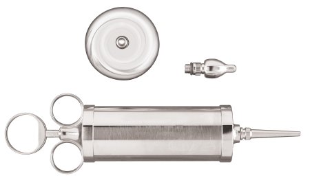 Ear Syringe with Shield McKesson Argent™ Three Ring Style Three Ring, Silver Barrel and Plunger OR Grade