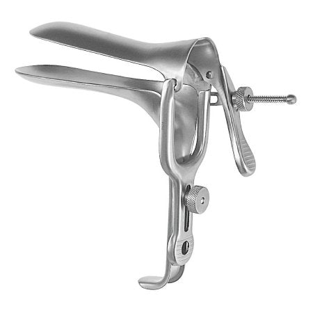 Vaginal Speculum McKesson Argent™ Graves NonSterile Surgical Grade Stainless Steel Medium Double Blade Duckbill Reusable Without Light Source Capability