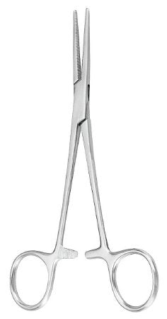Hemostatic Forceps McKesson Argent™ Crile 5-1/2 Inch Length Surgical Grade Stainless Steel NonSterile Ratchet Lock Finger Ring Handle Straight