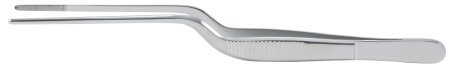 Ear Forceps McKesson Lucae 5-1/2 Inch Length Office Grade Stainless Steel NonSterile Bayonet Handle Serrated Tips