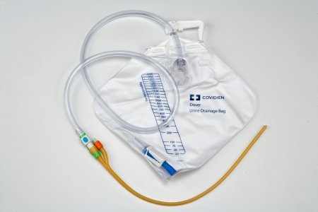 Indwelling Catheter Tray Kenguard™ Foley 18 Fr. 5 cc Balloon Latex