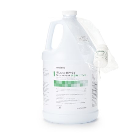 Glutaraldehyde High-Level Disinfectant McKesson 14 Day Activation Required Liquid 1 gal. Jug Max 14 Day Reuse