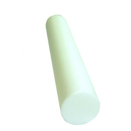 CanDo® Round Therapy Foam Roller White Polyethylene Foam 6 X 36 Inch