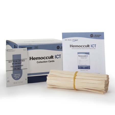 Cancer Screening Patient Sample Collection and Screening Kit Hemoccult® ICT Fecal Occult Blood Test (iFOB or FIT) 100 Cards CLIA Waived