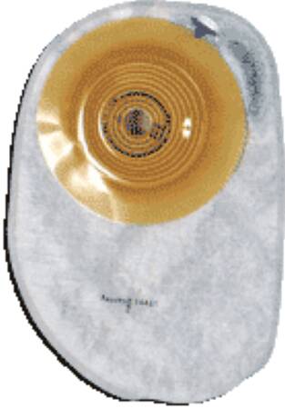 Colostomy Pouch Assura® One-Piece System 8-1/2 Inch Length, Maxi 3/4 to 1-1/4 Inch Stoma Closed End Convex Light, Trim to Fit