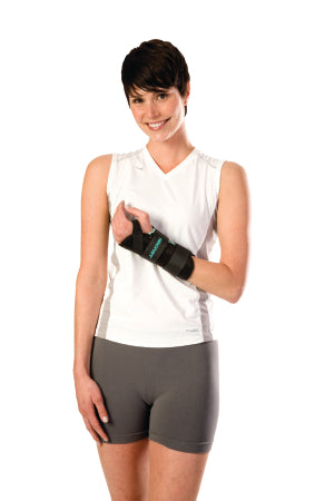 Wrist Brace AirCast® A2™ Aluminum / Foam / Nylon Left Hand Black Medium