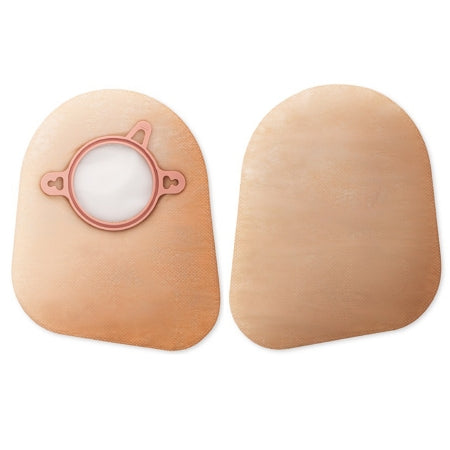 Ostomy Pouch New Image™ Two-Piece System 7 Inch Length 1-3/4 Inch Stoma Closed End Flat, Pre-Cut