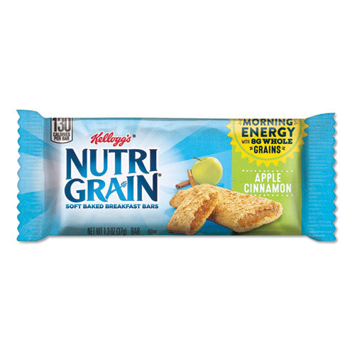 Nutri-Grain Soft Baked Breakfast Bars, Apple-Cinnamon, Indv Wrapped 1.3 oz Bar, 16/Box