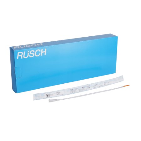 Urethral Catheter Rüsch® Tiemann Tip Silicone Coated PVC 14 Fr. 16 Inch