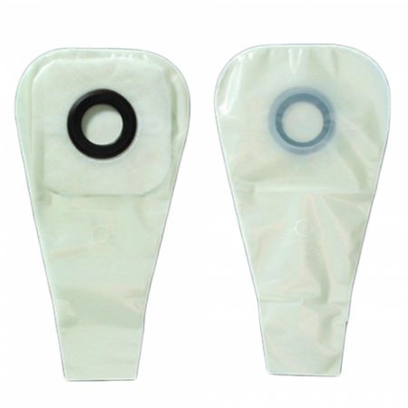 Ostomy Pouch Karaya 5 One-Piece System 16 Inch Length 1-1/2 Inch Stoma Drainable Convex, Pre-Cut