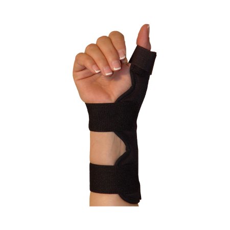 Thumb Splint Ossur® One Size Fits Most Hook and Loop Strap Closure Black