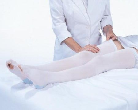Anti-embolism Stocking CAP® Knee High Large / Short White Open Toe
