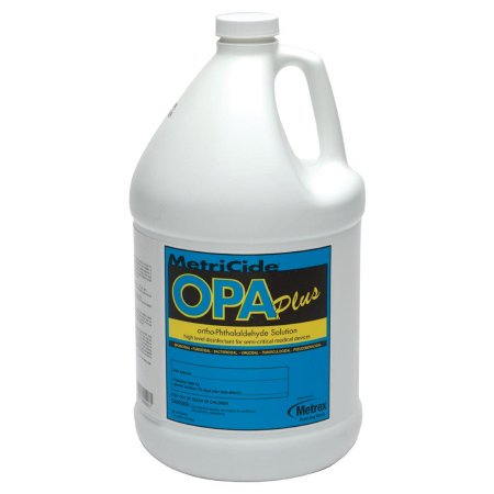 OPA High-Level Disinfectant MetriCide™ OPA Plus RTU Liquid 1 gal. Jug Max 30 Day Reuse for Manual Soaking