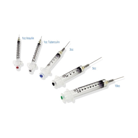 Safety Hypodermic Syringe with Needle VanishPoint® 10 mL 1-1/2 Inch 25 Gauge Retractable Safety Needle Regular Wall