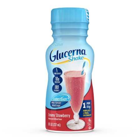 Oral Supplement Glucerna® Original Shake Creamy Strawberry Flavor Liquid 8 oz. Bottle