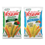 Veggie Straws, Cheddar Cheese/Sea Salt/Zesty Ranch, 1 oz Bag, 30 Bags/Carton, Ships in 1-3 Business Days