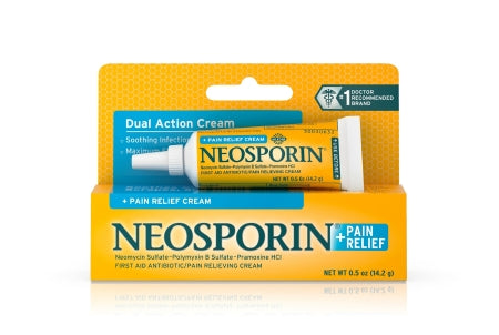 First Aid Antibiotic with Pain Relief Neosporin® + Pain Relief Cream 0.5 oz. Tube