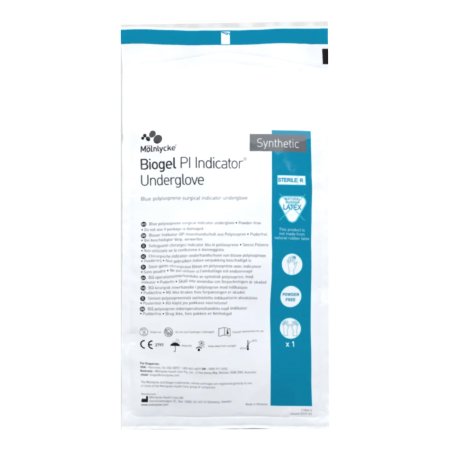 Surgical Underglove Biogel® PI Indicator Underglove™ Size 6.5 Sterile Polyisoprene Standard Cuff Length Smooth Blue Chemo Tested