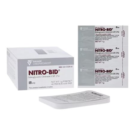 Nitro-Bid® Nitroglycerin 2% Ointment Foil Pack 1 Gram