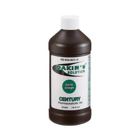 Wound Cleanser Dakin's® Solution Quarter Strength 16 oz. Twist Cap Bottle NonSterile Antimicrobial