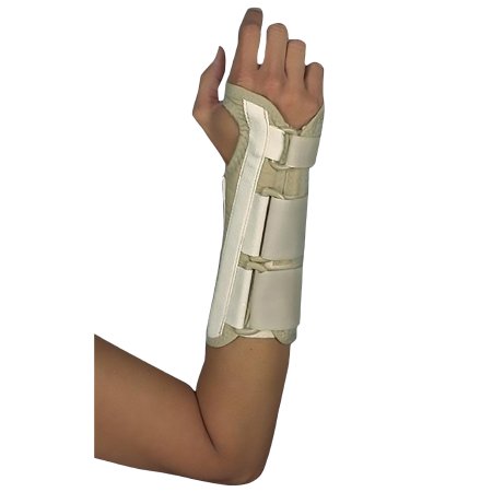 Wrist Brace Deluxe™ Contoured Foam / Metal / Nylon Left Hand Beige X-Large