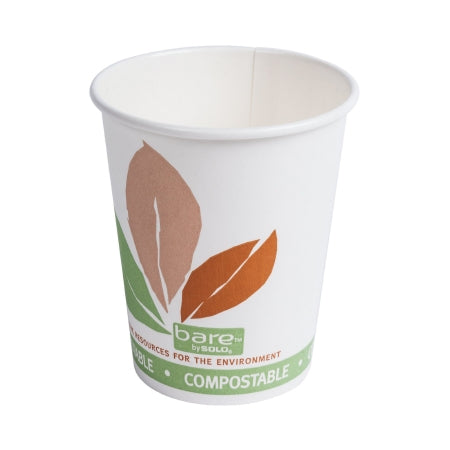 Drinking Cup Bare® Eco-Forward® 10 oz. Leaf Print Paper Disposable