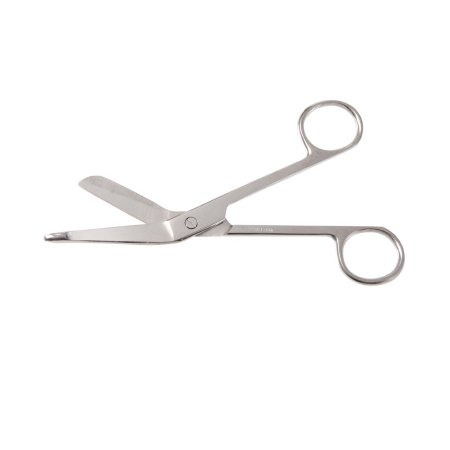 Bandage Scissors Precision™ Lister 5-1/2 Inch Length Stainless Steel Finger Ring Handle Angled Blunt Tip / Blunt Tip