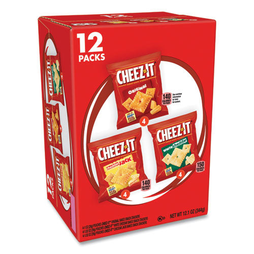 Baked Snack Crackers Variety Pack, Assorted Flavors, (8) 0.75 oz and (37) 1.5 oz Bags/Box, Ships in 1-3 Business Days