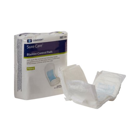 Bladder Control Pad Sure Care™ 4 X 12-1/2 Inch Heavy Absorbency Polymer Core One Size Fits Most