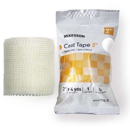 Cast Tape McKesson 2 Inch X 12 Foot Fiberglass White