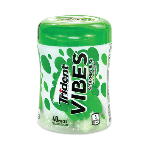 Vibes Spearmint Rush Sugar-Free Gum, 40 Pieces/Cup, 6 Cups/Carton, Ships in 1-3 Business Days
