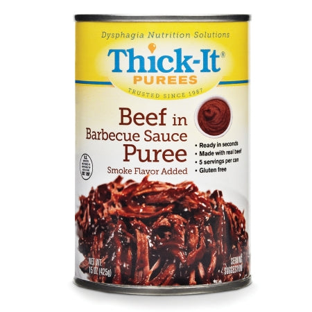 Thickened Food Thick-It® 15 oz. Can Beef in BBQ Sauce Flavor Puree IDDSI Level 4 Extremely Thick/Pureed