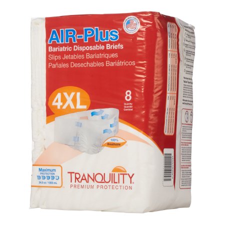 Unisex Adult Incontinence Brief Tranquility® AIR-Plus™ Bariatric 4 to 5X-Large Disposable Heavy Absorbency