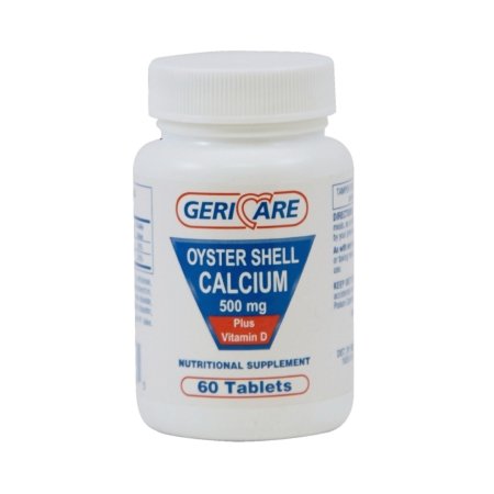 Joint Health Supplement Geri-Care® Oyster Shell 500 mg Strength Tablet 60 per Bottle