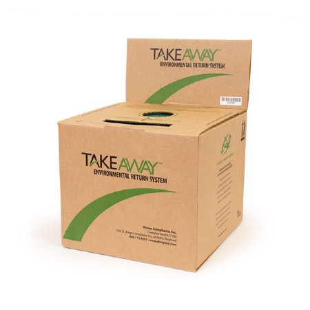 Mailback Medication Return Container TakeAway® Recovery System 10 Gallon, 14 L X 14 W X 11.875 H Inch, Cardboard