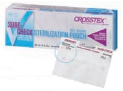 Sterilization Pouch Sure-Check® Ethylene Oxide (EO) Gas / Steam 5-1/4 X 6-1/2 Inch Transparent Self Seal Film