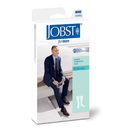 Compression Socks JOBST® for Men Classic Knee High Small White Closed Toe