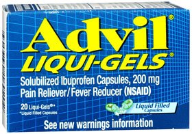 Pain Relief Advil® Liqui-Gels® 200 mg Strength Ibuprofen Capsule 20 per Bottle