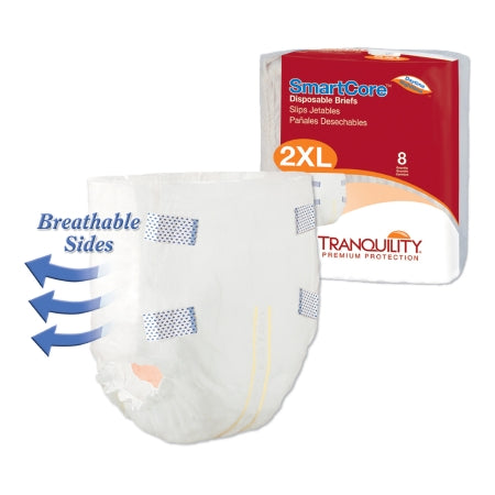 Unisex Adult Incontinence Brief Tranquility SmartCore™ 2X-Large Disposable Heavy Absorbency