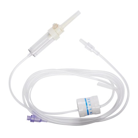 Primary IV Administration Set AMSafe® Gravity 1 Port 10 Drops / mL Drip Rate Without Filter 90 Inch Tubing Solution