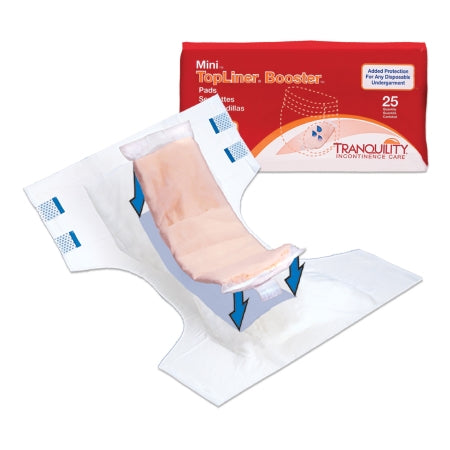 Booster Pad Tranquility® TopLiner™ 2-3/4 X 10-1/2 Inch Heavy Absorbency Superabsorbant Core Mini