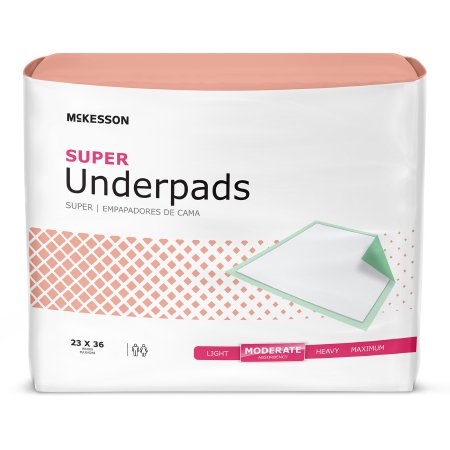 Disposable Underpad McKesson 23 X 36 Inch Fluff / Polymer Moderate Absorbency