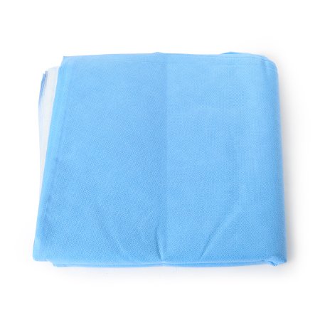 QUICK CHECK* H400 Sterilization Wrap White / Blue 36 X 36 Inch Dual Layer SMS Polypropylene Steam / EO Gas / Hydrogen Peroxide