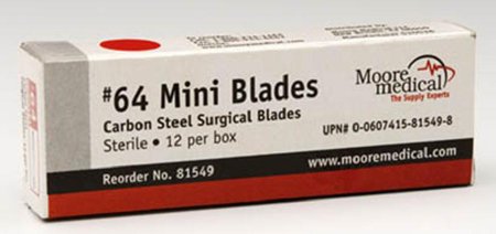 Surgical Blade McKesson Carbon Steel No. 62 Sterile Disposable Individually Wrapped