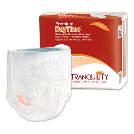 Unisex Adult Absorbent Underwear Tranquility® Premium DayTime™ Pull On with Tear Away Seams 2X-Large Disposable Heavy Absorbency