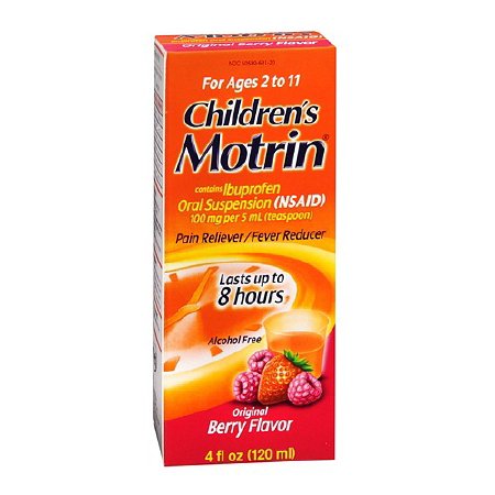 Children's Pain Relief Motrin® 100 mg / 5 mL Strength Ibuprofen Oral Suspension 4 oz.