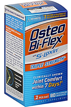 Joint Health Supplement Osteo-Bi-Flex® with 5 Loxin® Advanced Glucosamine 1500 mg Strength Caplet 80 per Bottle