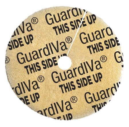 Antimicrobial Hemostatic Dressing Disc GuardIVa® CHG (Chlorhexidine Glutonate) / Sponge 1 Inch Disk with 4.0 mm Hole Diameter Sterile